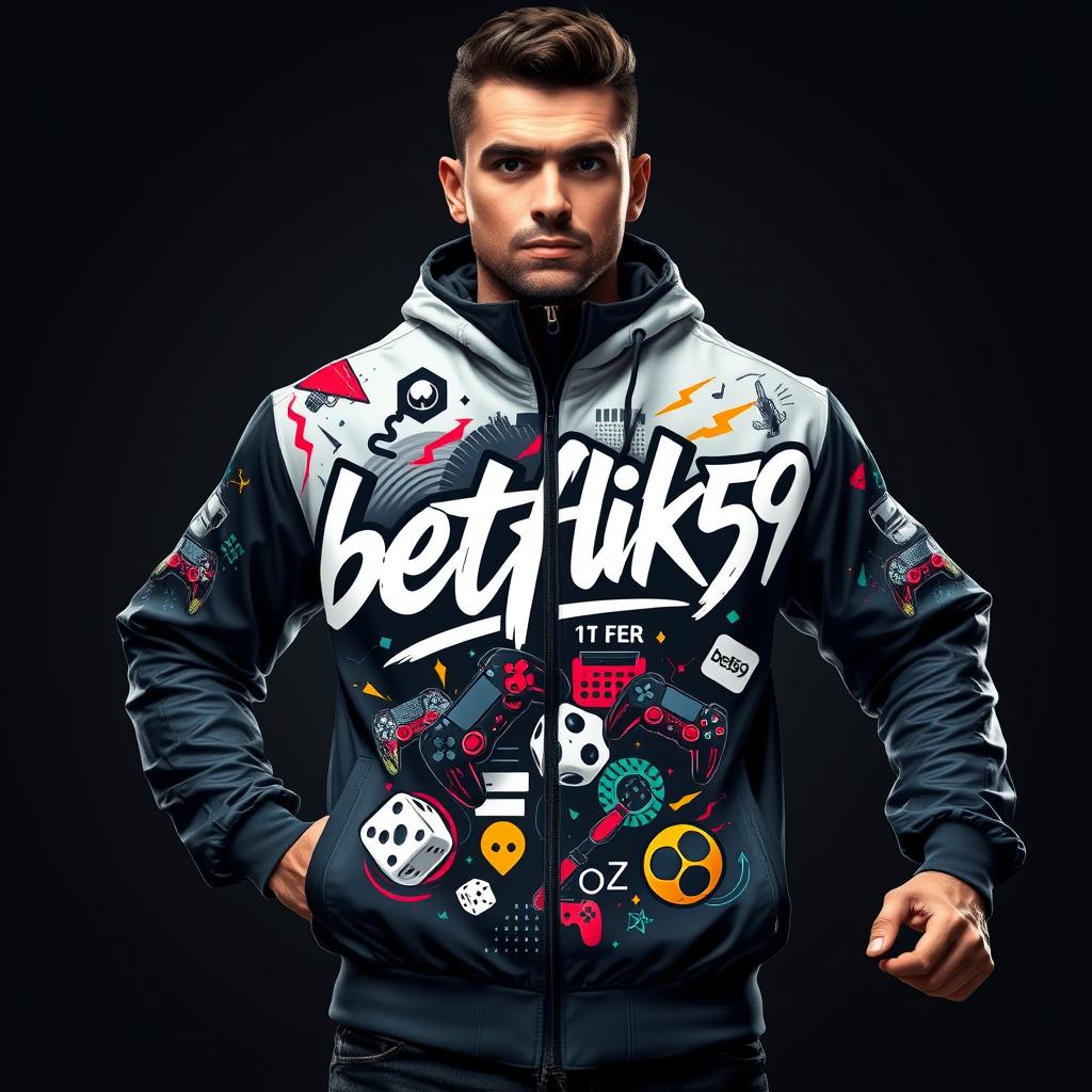 betflik59 Premium Gaming Windbreaker Jacket