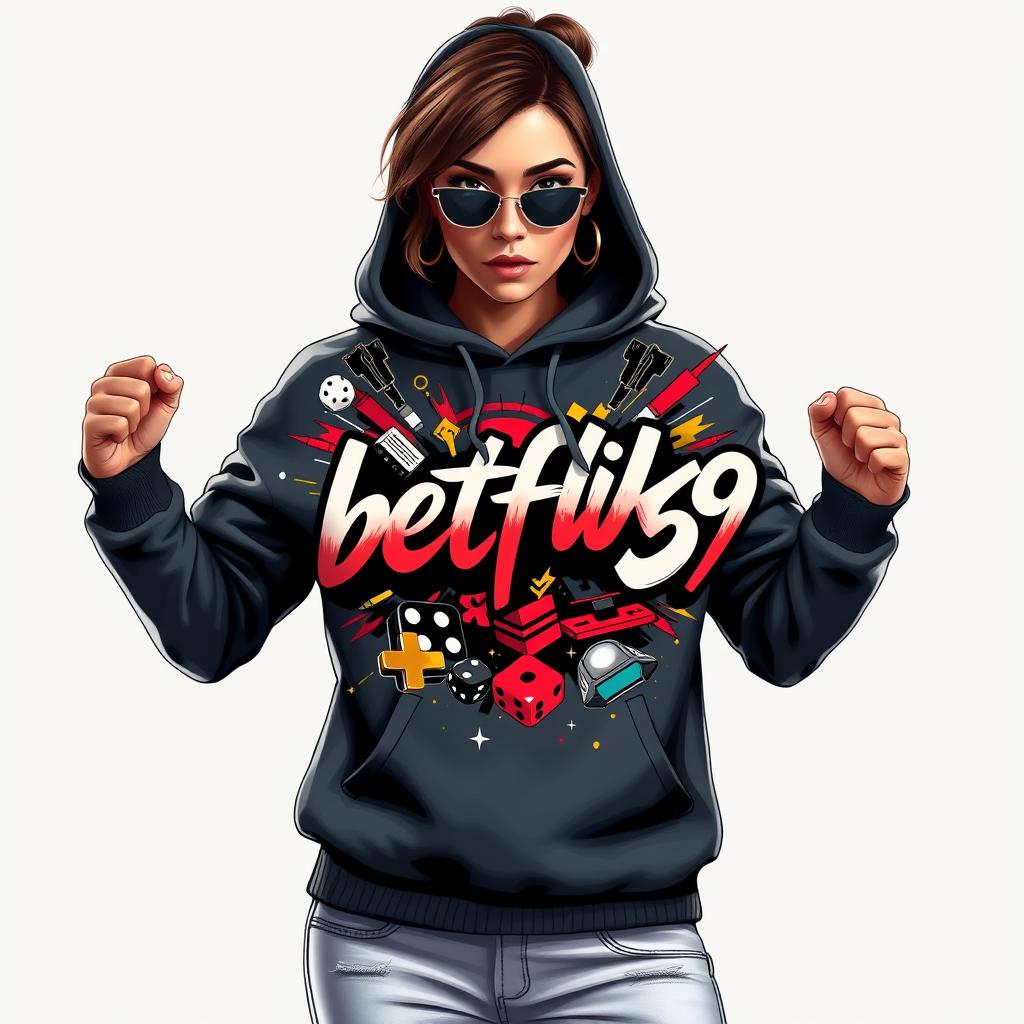 Women's Premium Gaming Hooded Sweatshirt - betflik59 Edition