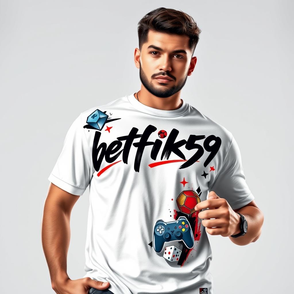 Mens Premium Embroidered Gaming T-Shirt